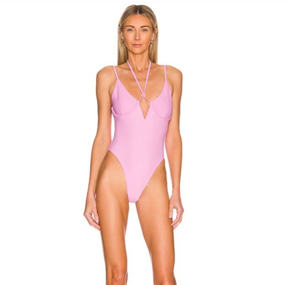 Lovers + Friends Pink One Piece Swimsuit